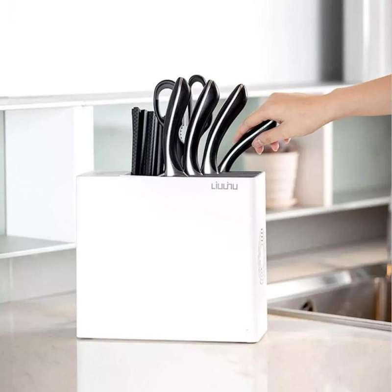 xiaomi youpin kitchen utensil uv sterilizer knife fork scoop drying holder cn plug