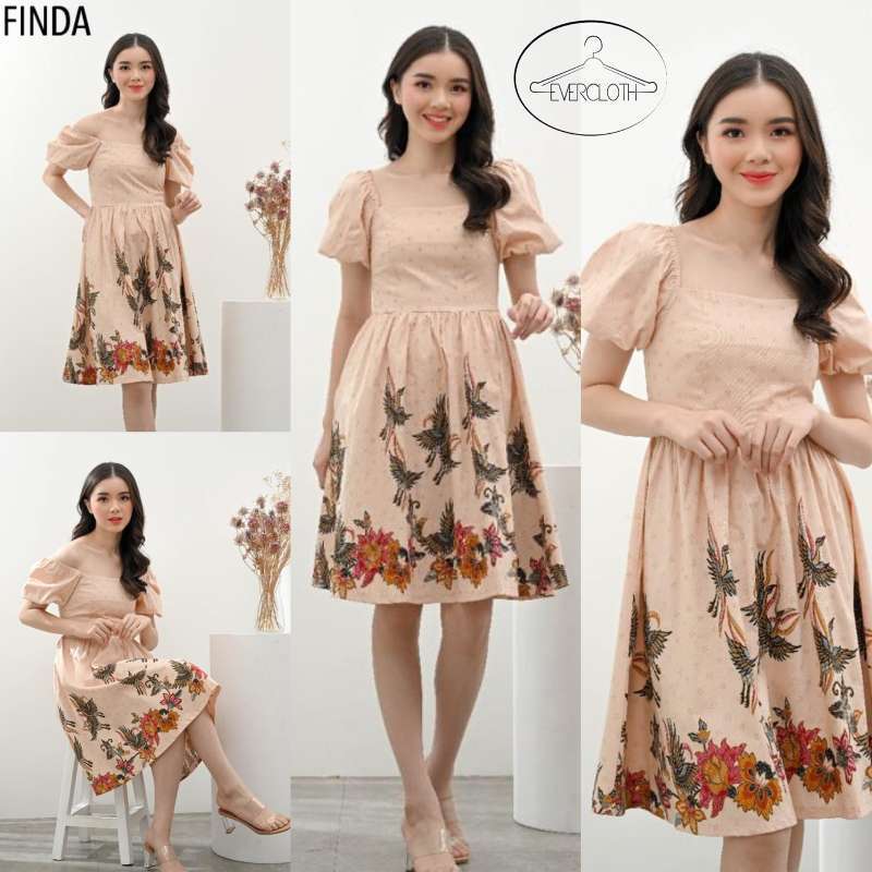 elegan model dress batik terbaru 5 Rekomendasi Model Dress Batik Panjang dengan Konsep Stylish dan Elegan