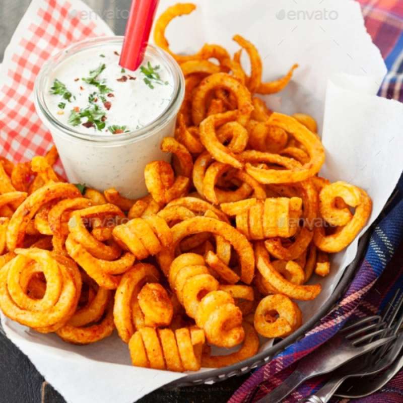 Jual French Fries Frozen Curly 500 Gr Kentang Goreng Red Canyon Seasoned Spiral 500gr Online Oktober 2020 Blibli Com