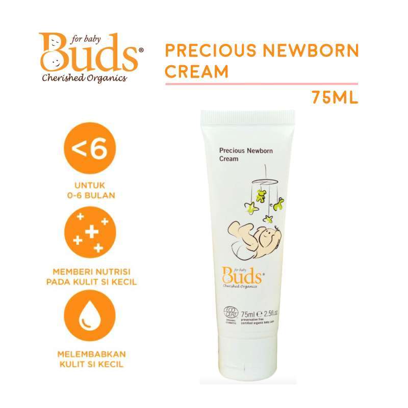 Jual Buds Cherished Organics Precious Newborn Cream 75 Ml Exp 2022 Krim Lotion Alami Organik Organic Untuk Badan Bayi Dan Anak Online September 2020 Blibli Com