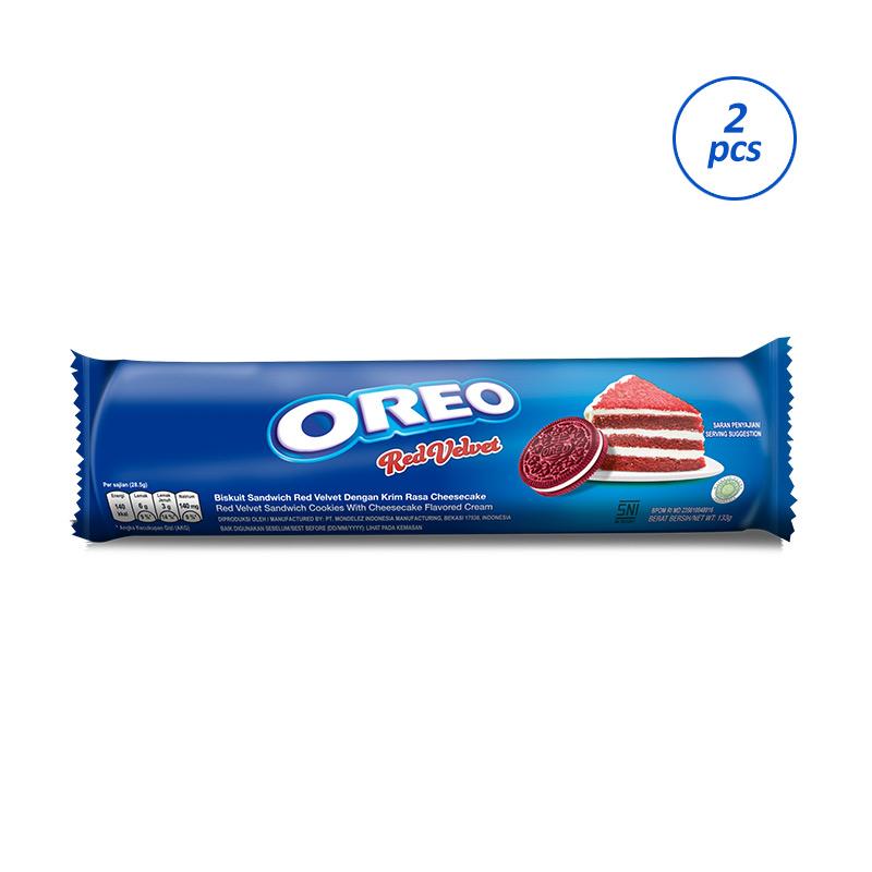 Jual Oreo Red Velvet Biskuit 133 G 2 Pcs Online November 2020 Blibli