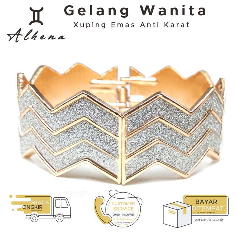 Jual Alhena Gelang Tangan Wanita Emas Xuping Asli Anti Karat Berlian Diamond Terbaru 2020 Arrow Panah Online Desember 2020 Blibli