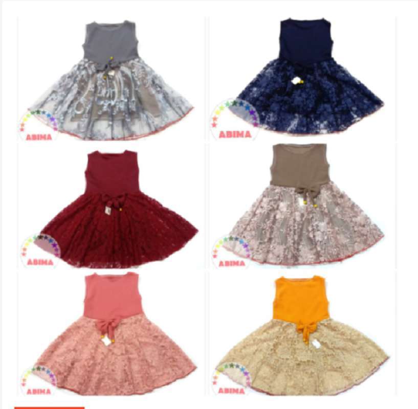 Jual Abima Dress Brokat Yukensi Anak 1 5 Tahun Murah Mei 2021 Blibli