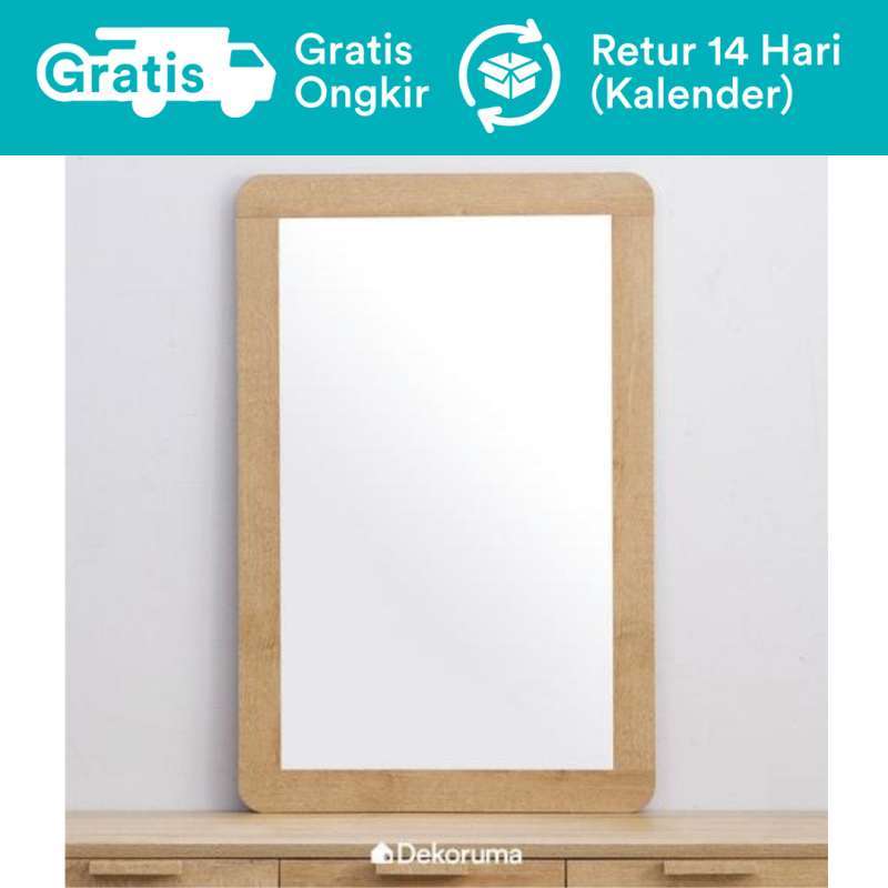 Jual Dekoruma Vika Kaca Cermin Rias Meja Make Up Kayu Table Makeup Mirror Online November 2020 Blibli Com