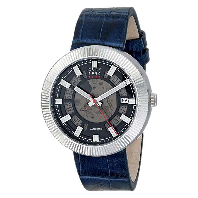 Jual Cccp Monino Cp 7025 01 Automatic Men Black Skeleton Dial Blue Leather Strap Machtwatch Murah Mei 21 Blibli