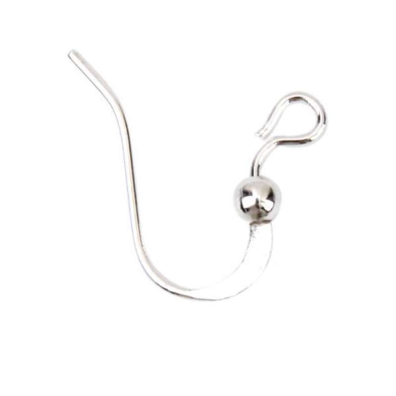 100pcs Earring Hooks Beads Jewelry Findings Ear Wires Set 925 Sterling Silver