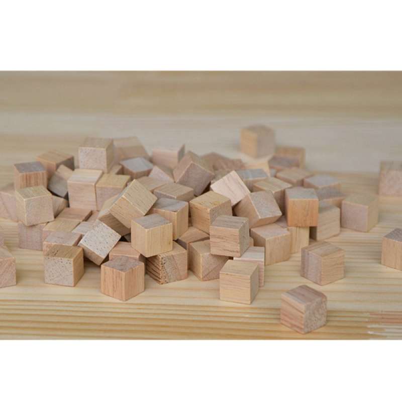 natural wooden building blocks