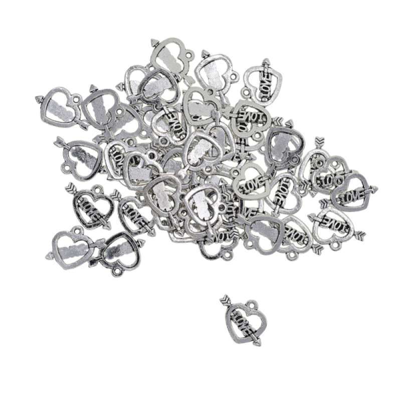 Promo 50pcs Cupid's Love Arrow Heart 