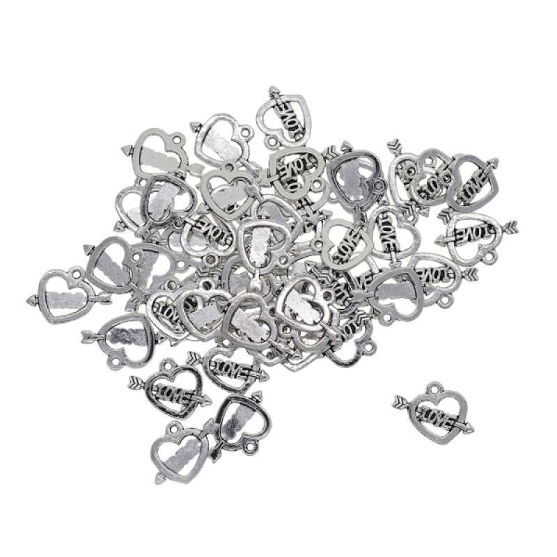 Promo 50pcs Cupid's Love Arrow Heart 