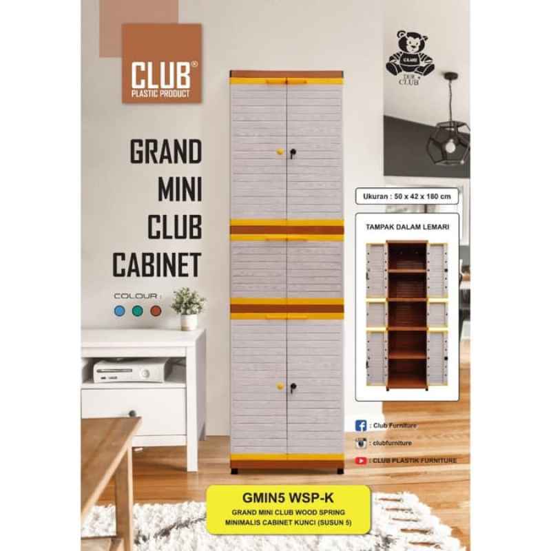 Jual Lemari Plastik Susun 5 Kunci Club Grand Mini Online November 2020 Blibli Com
