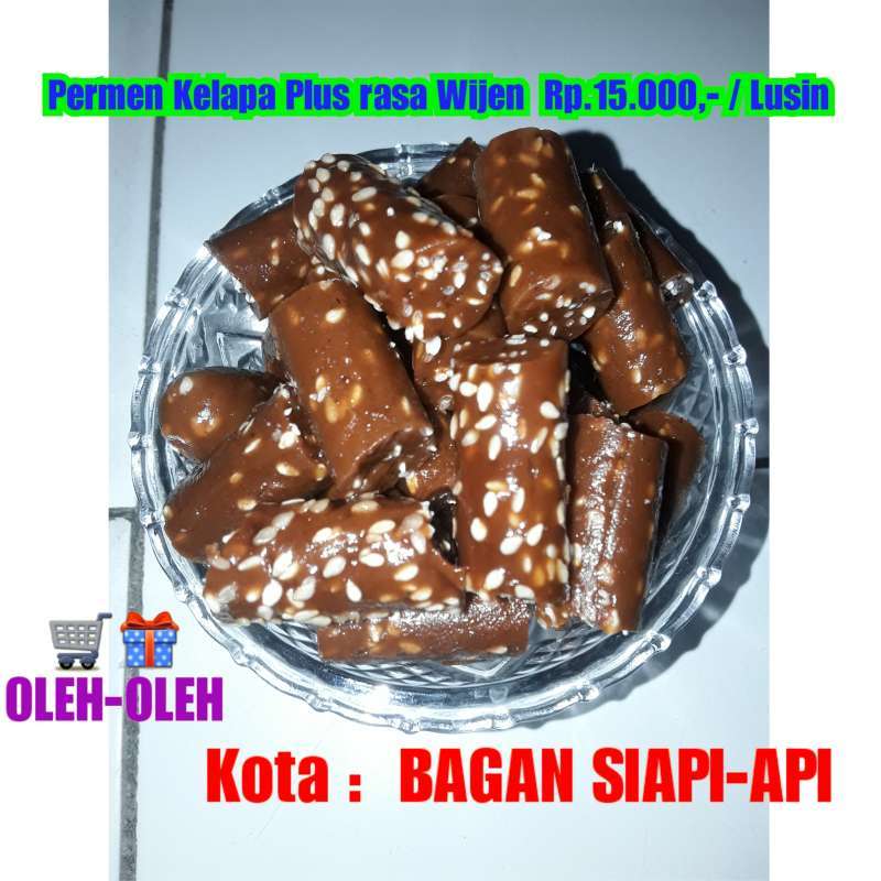 Jual Permen Kelapa Plus Wijen Food Healthy Oleh Oleh Khas Kota Bagan Siapi Api Manis Legit Sari Ekstrak Gurih Sehat Langka Murah Mei 2021 Blibli