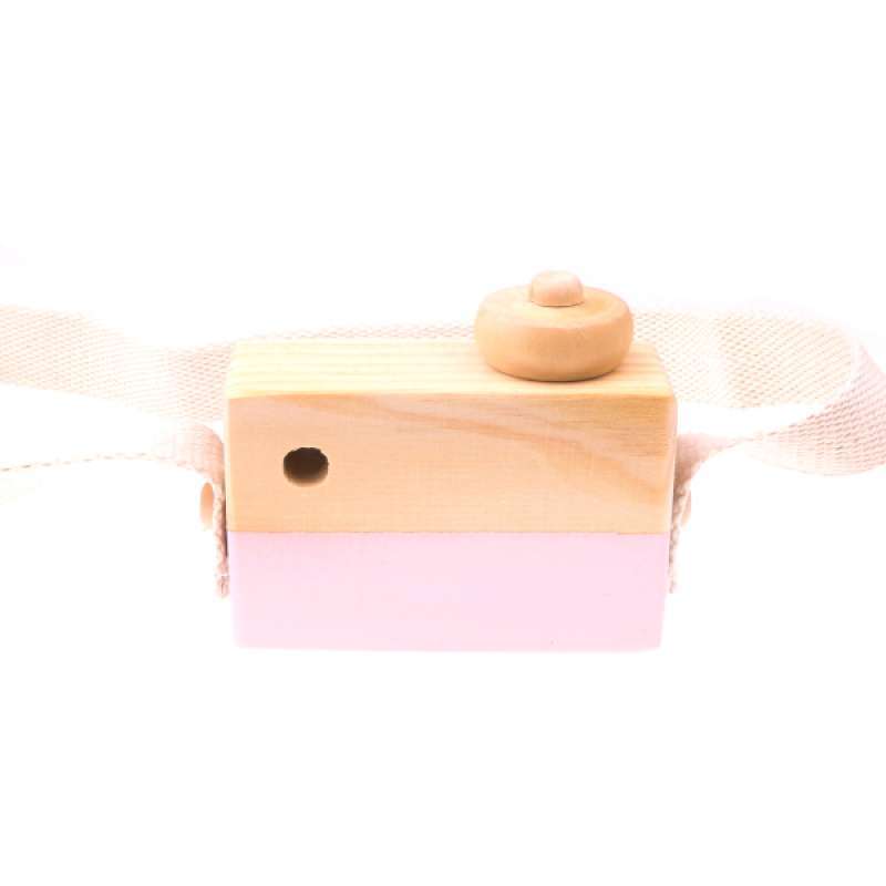 Jual Painted Nursery Kids Wood Camera Toy Children Room Decor Natural Safe Wooden Toy Online November 2020 Blibli Com