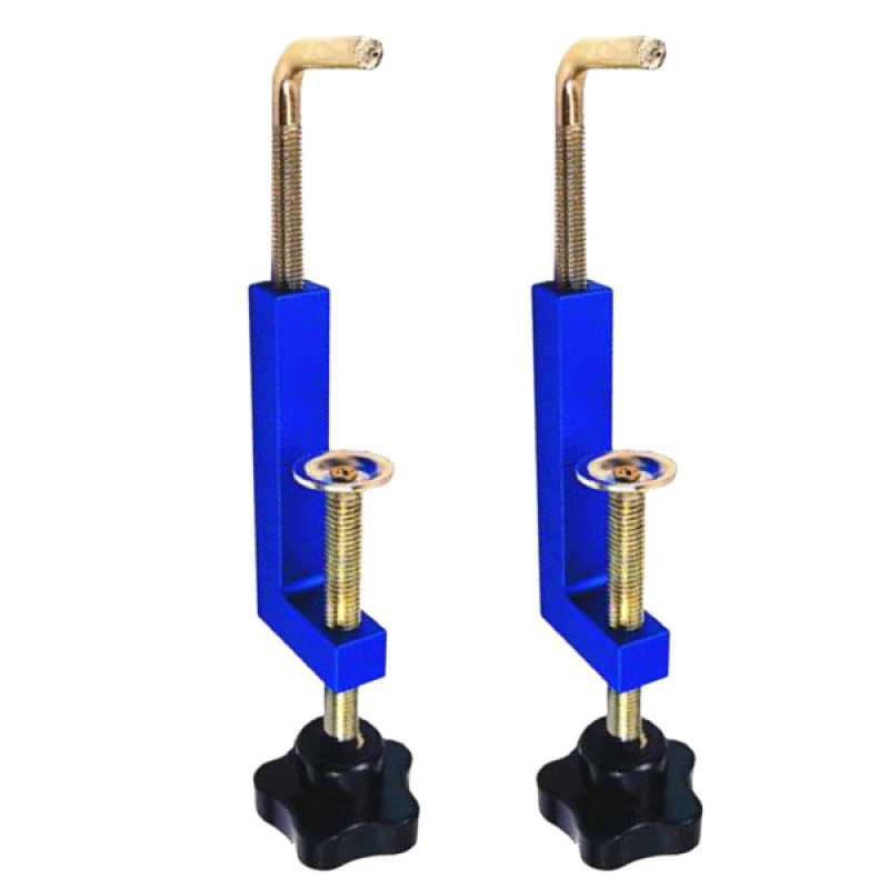Jual 2x Aluminium Alloy Universal Fence Clamp Woodworking Diy For Table Saws Blue Online Desember 2020 Blibli