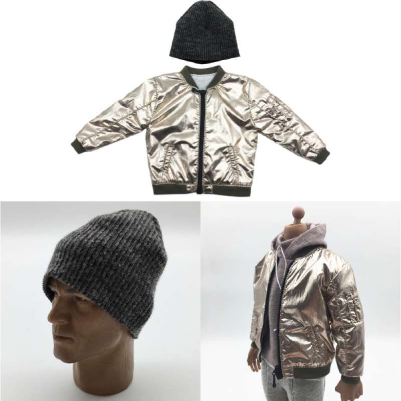1/6 Mens Knitted Cap Hat with Jacket for 12'' Action Figure Clothes Doll Toy 