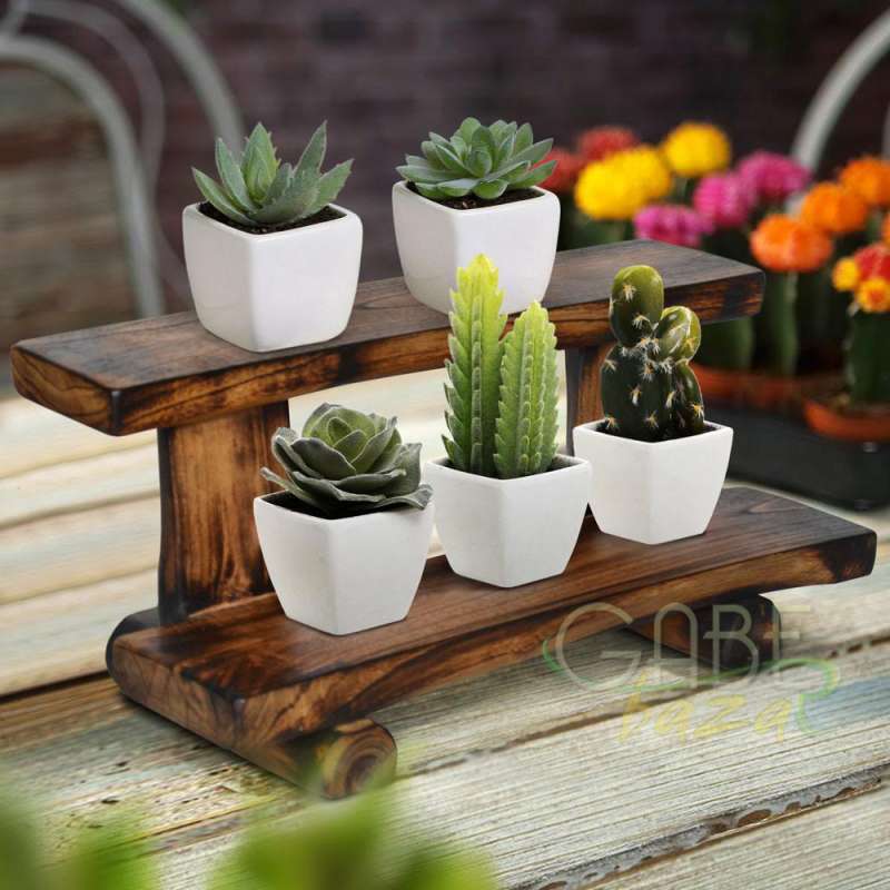 Jual Rak Pot Bunga Kayu Ukuran Medium Online April 2021 Blibli