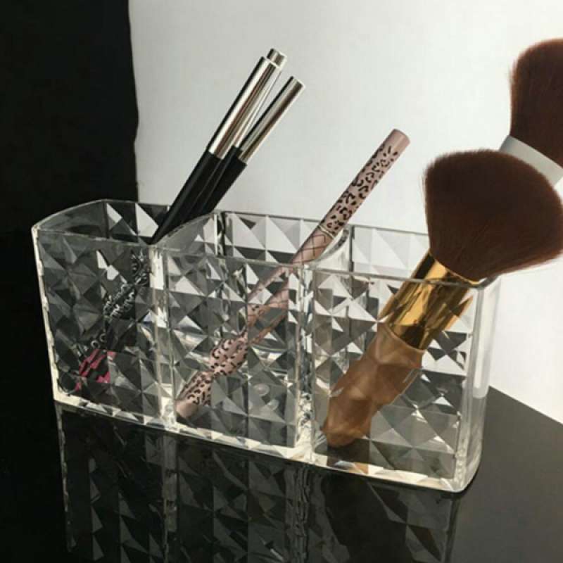 Jual Makeup Brush Eyebow Pencil Set Case 3 Deep Slot Rectanglar Organizer Holder Online November 2020 Blibli
