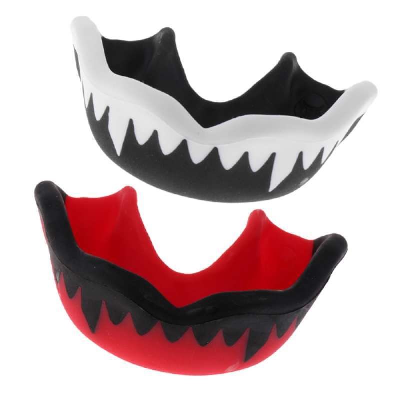 2pcs Boxing Mouthguard Football Gum Shield Lacrosse Teeth Proctor with Case 