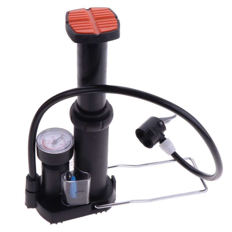 mini bike pump with gauge
