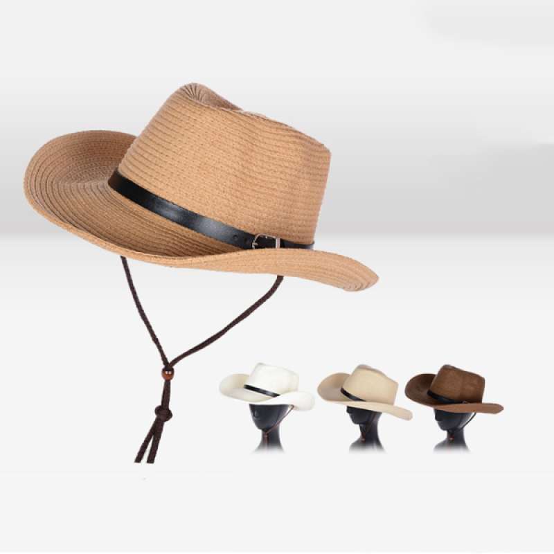 Promo 4 Pcs Unisex Packable Straw Sun 