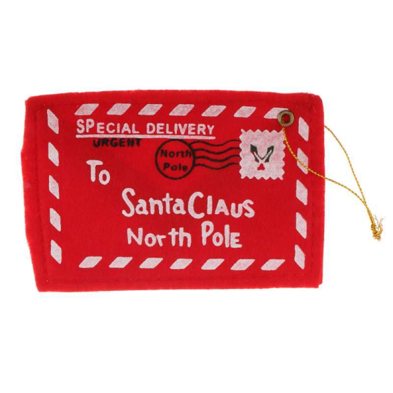 Jual Christmas Felt Envelopes Embroidered Letter To Santa Claus Xmas Decoration Online November 2020 Blibli