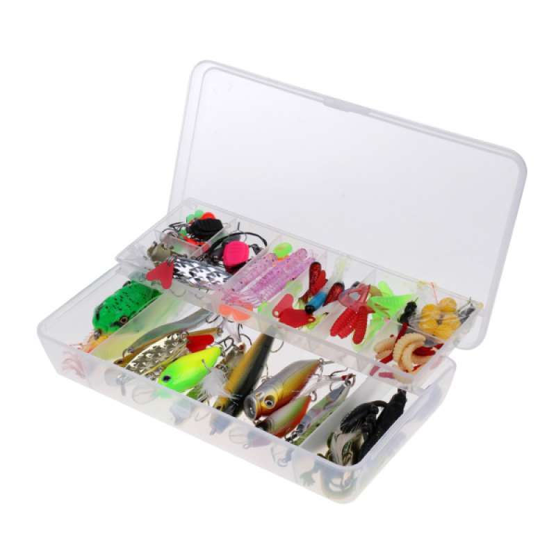 Jual 106Pcs/lot Fishing Lures Kit Mixed Soft & Hard Lures Spoon Baits  Accessories di Seller Homyl - Shenzhen, Indonesia