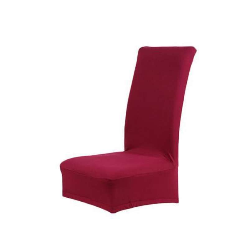Jual 4pcs Elegant Dining Room Stool Chair Cover Stretch Protector Burgundy Online Januari 2021 Blibli