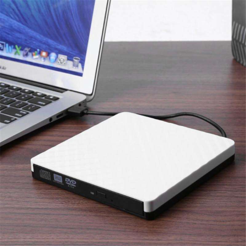 Jual External Usb 3 0 Cd Dvd Drive Rom Rewriter Burner For Laptop Desktop White Online Desember 2020 Blibli