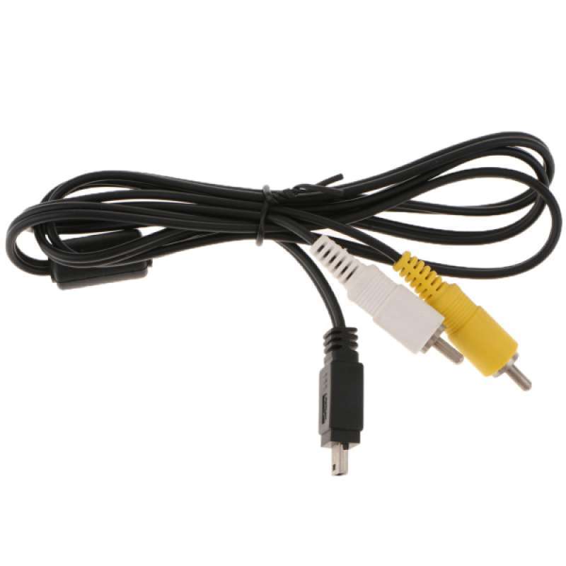 micro usb male to 2 rca av adapter cable for canon ixus 990 is g10 s90 7d