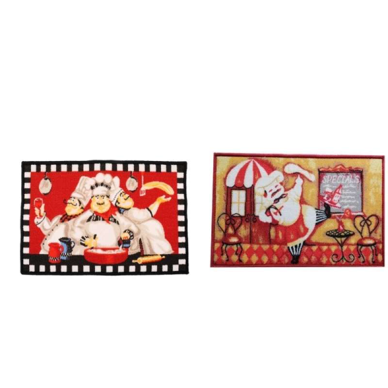 Jual 2pc Chef Kitchen Area Rug Rubber Backing Decorative Floor Mat Carpet 40x60cm Online Oktober 2020 Blibli Com