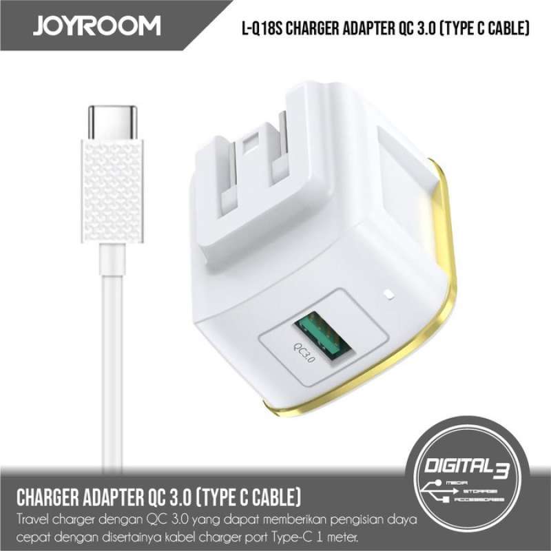 Promo Joyroom L-Q18S 18W Charger Adapter Fast Charging Kabel Type C Cable  di Seller Digital 3 - Kota Denpasar, Bali | Blibli