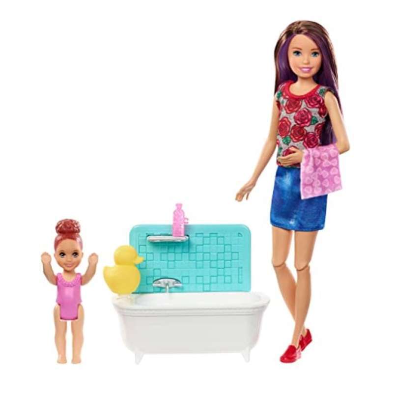 Jual Barbie Skipper Babysitters Inc Doll And Accessories Shower Bathtub Online September 2020 Blibli Com
