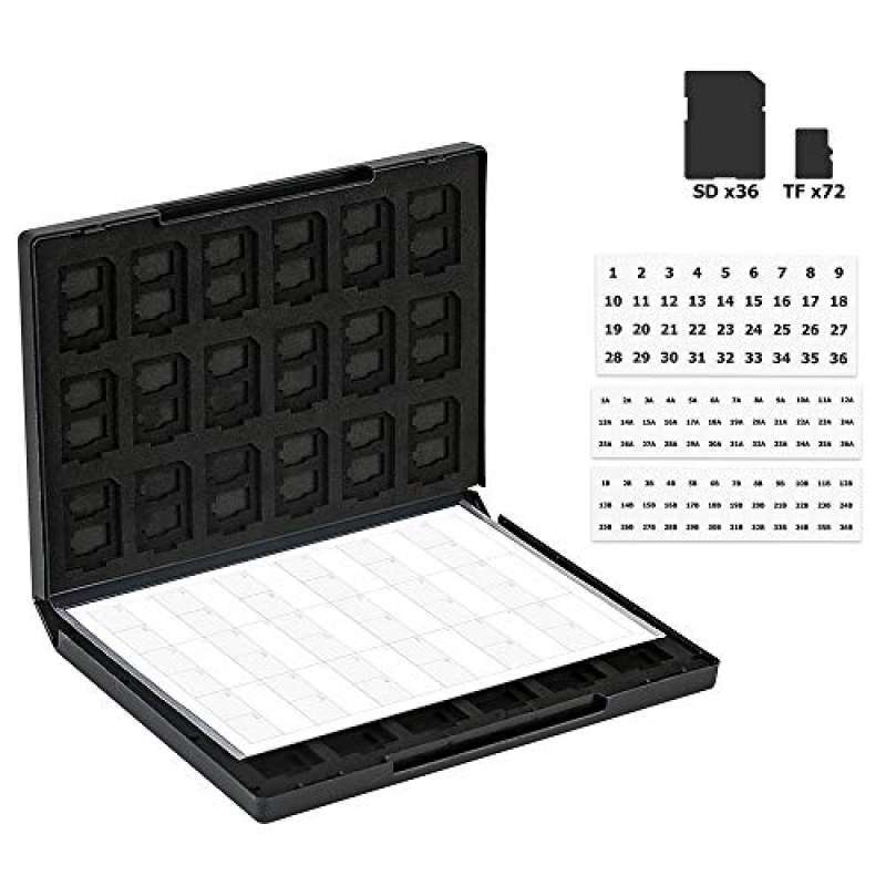 Jual 36 SD + 72 TF : 108 Slots Memory Card Case Folder ...