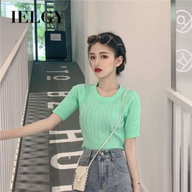Promo IELGY striped loose short-sleeved 