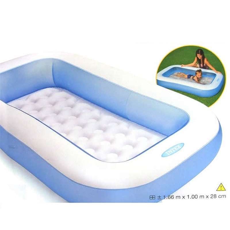 Jual Kolam Renang Anak Intex Rectangular Baby Pool 57403np Online Oktober 2020 Blibli Com