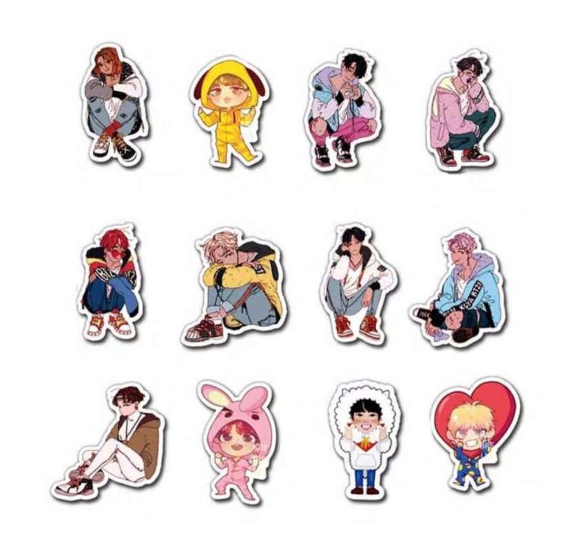 Jual Sticker Bts Bt21 50pcs Online Maret 2021 Blibli Bt21 characters shooky, tata, mang, cooky, koya, chimmy and rj posed like one of the concept photos for bts' new album, map of the soul: sticker bts bt21 50pcs