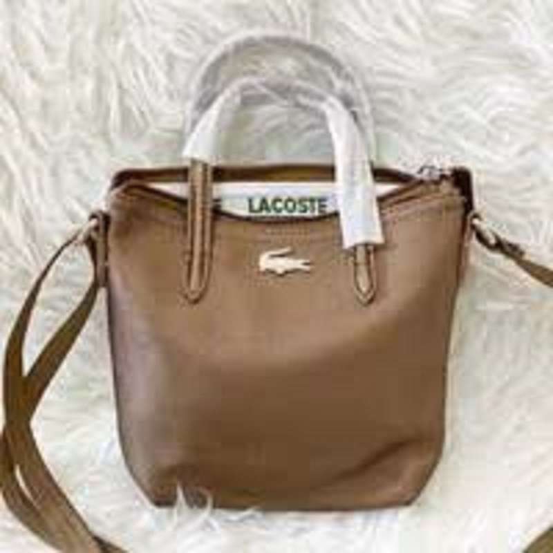 lacoste nylon tote bag