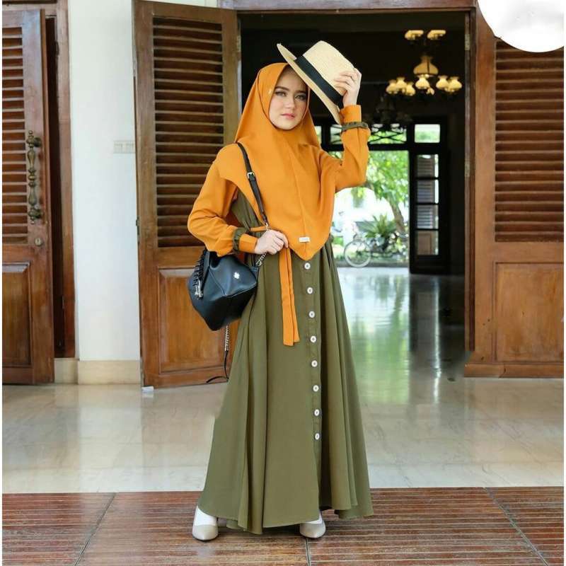 Jual Mecca Syari S M L Xl Fashion Muslim Gamis Syari Terbaru Bahan Moscrepe Hq Murah Mei 2021 Blibli