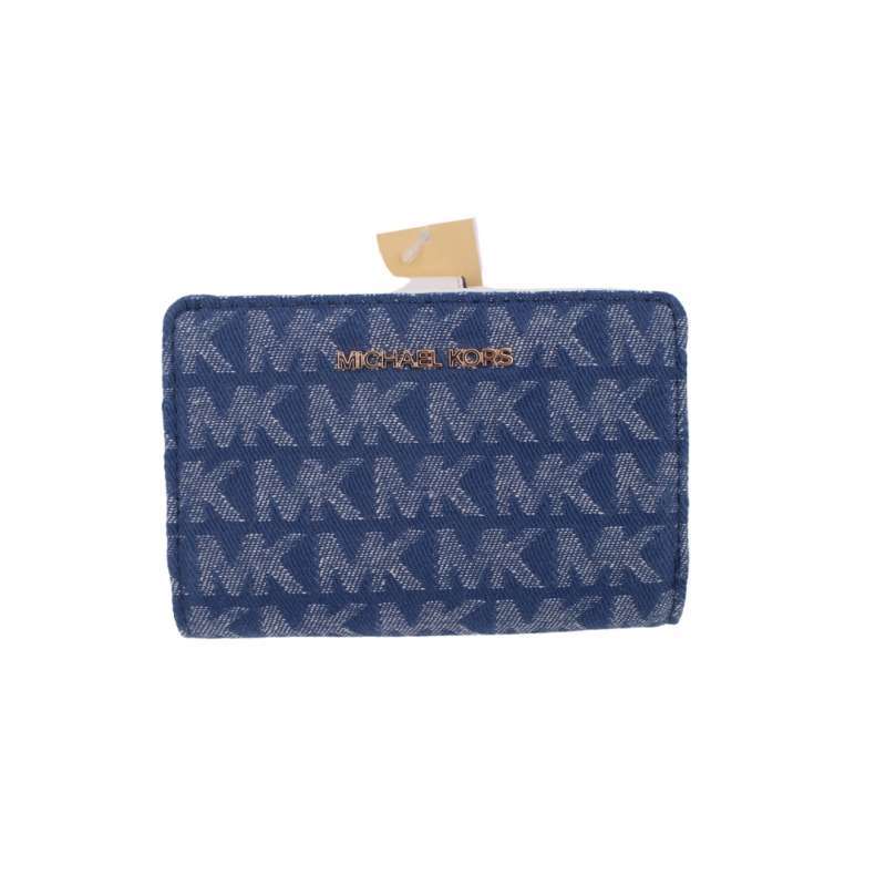 mk denim wallet