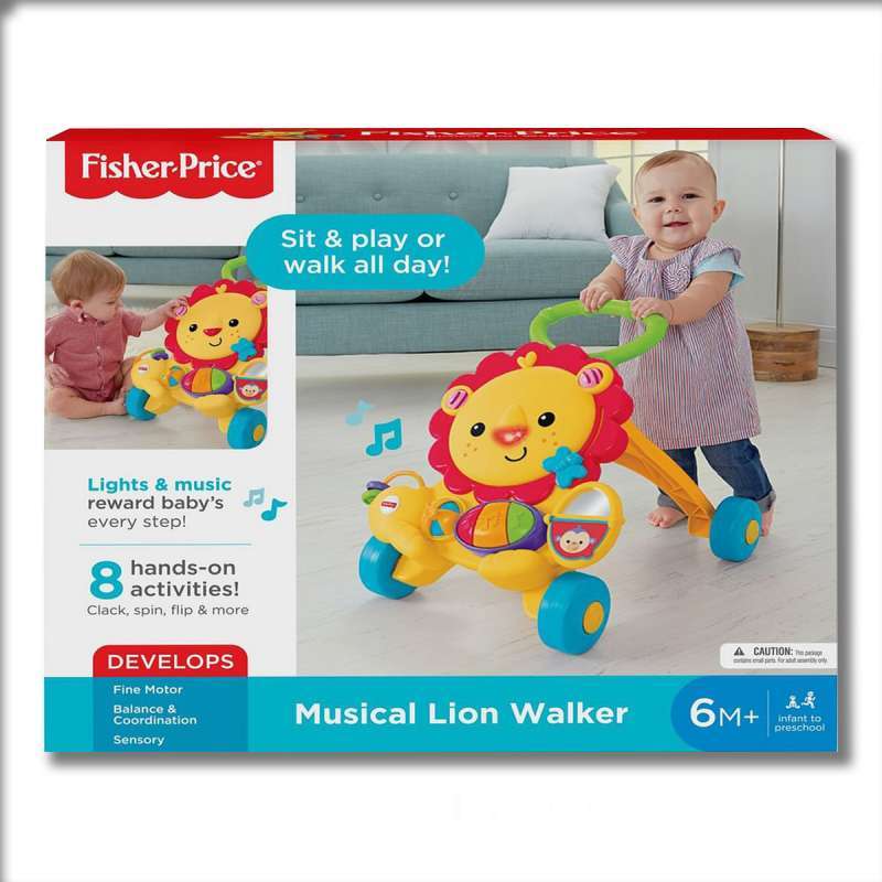 harga fisher price musical lion walker