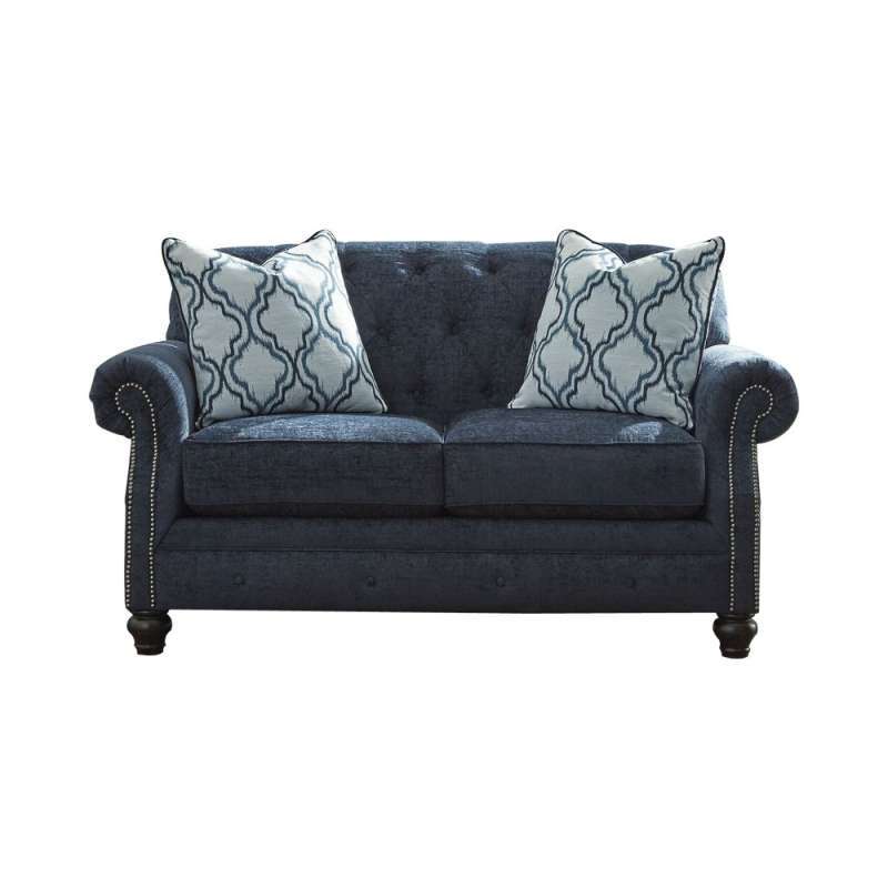 Jual ASHLEY LAVERNIA SOFA 2 DUDUKAN BIRU NAVY di Seller Little