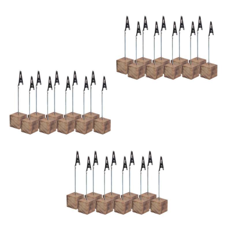 Jual 30pcs Rustic Real Wood Base Photo Clip Wedding Table Place Card Holder Decor Online Oktober 2020 Blibli Com