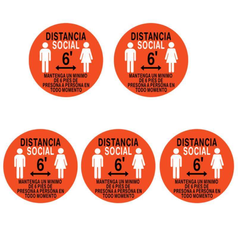 5-50X Social Distancing Stickers Floor Decals Waterproof Anti-Slip Safety Signs 