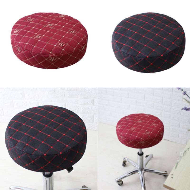 Jual 2 Pack Durable Round Chair Seat Cover Round Non Slip Bar Stool Seat Covers Online November 2020 Blibli