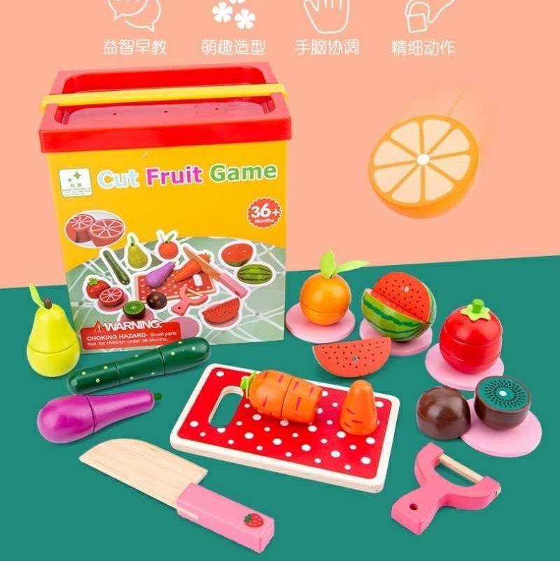 Jual Mainan Potong Buah Magnet Mainan Potong Buah Kayu Cut Fruit Game Wooden Online Desember 2020 Blibli