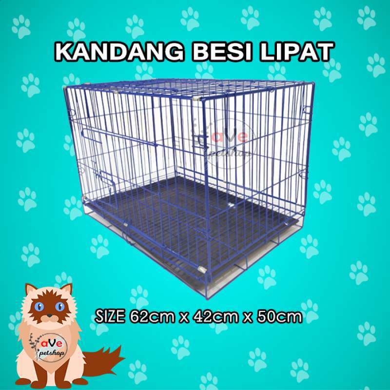 Jual Kandang Kucing Biasa Besi Lipat Ukuran 62 Cm X 42 Cm X 50 Cm Online Oktober 2020 Blibli Com