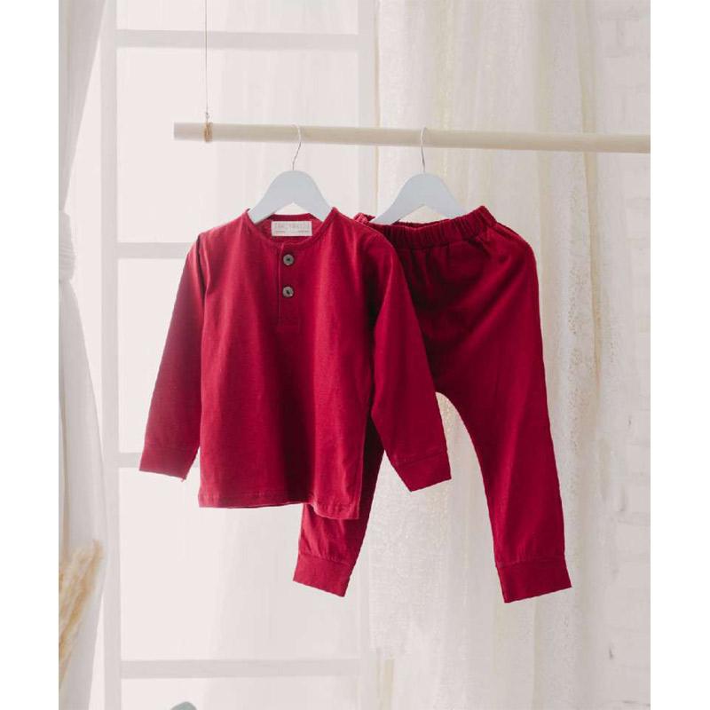 Jual Takoyakids Aoki Pyjama Sets Maroon 6 12 Bulan di Seller