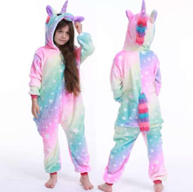 KOSTUM ONESIE BAJU UNICORN KUDA PONY COSMIC PIYAMA COSPLAY ANAK KIGURUMI