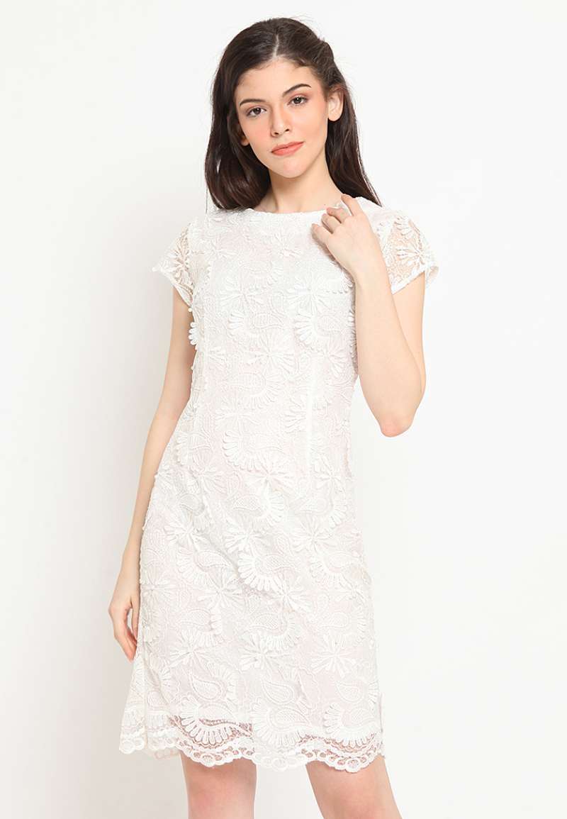 Jual Agatha White Lace Dress Online Oktober 2020 Blibli Com