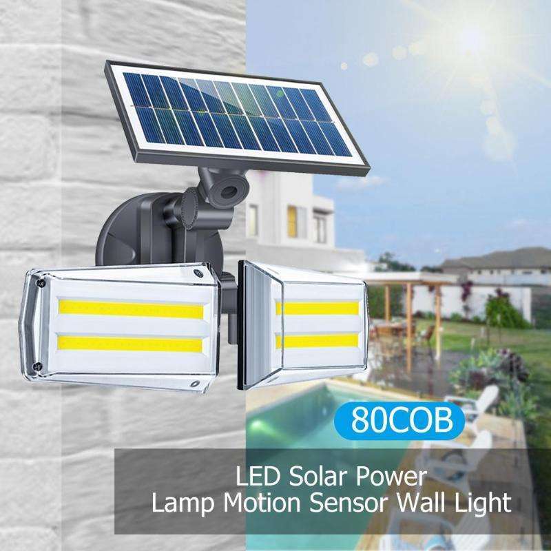 Jual Hosport Lampu Solar Panel Sensor Gerak Pir Outdoor Waterproof 80 Cob Led Lq Gy017j Black Online Desember 2020 Blibli