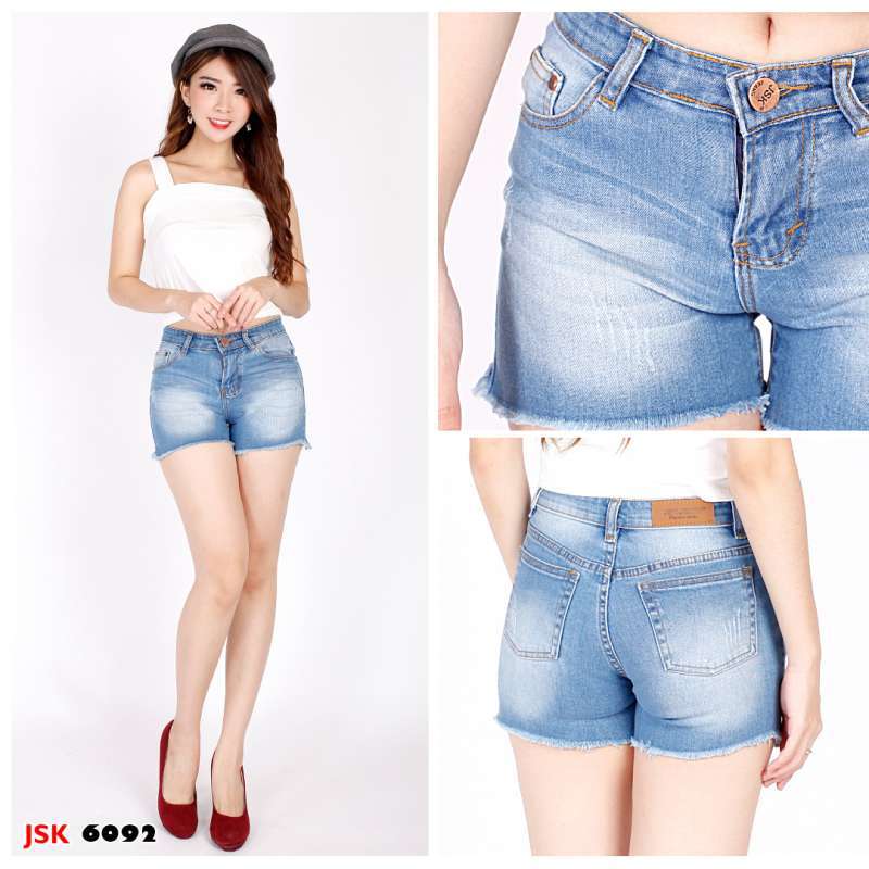 Jual [2 Warna] [size 27-34] Celana Hotpants Wanita Celana Pendek